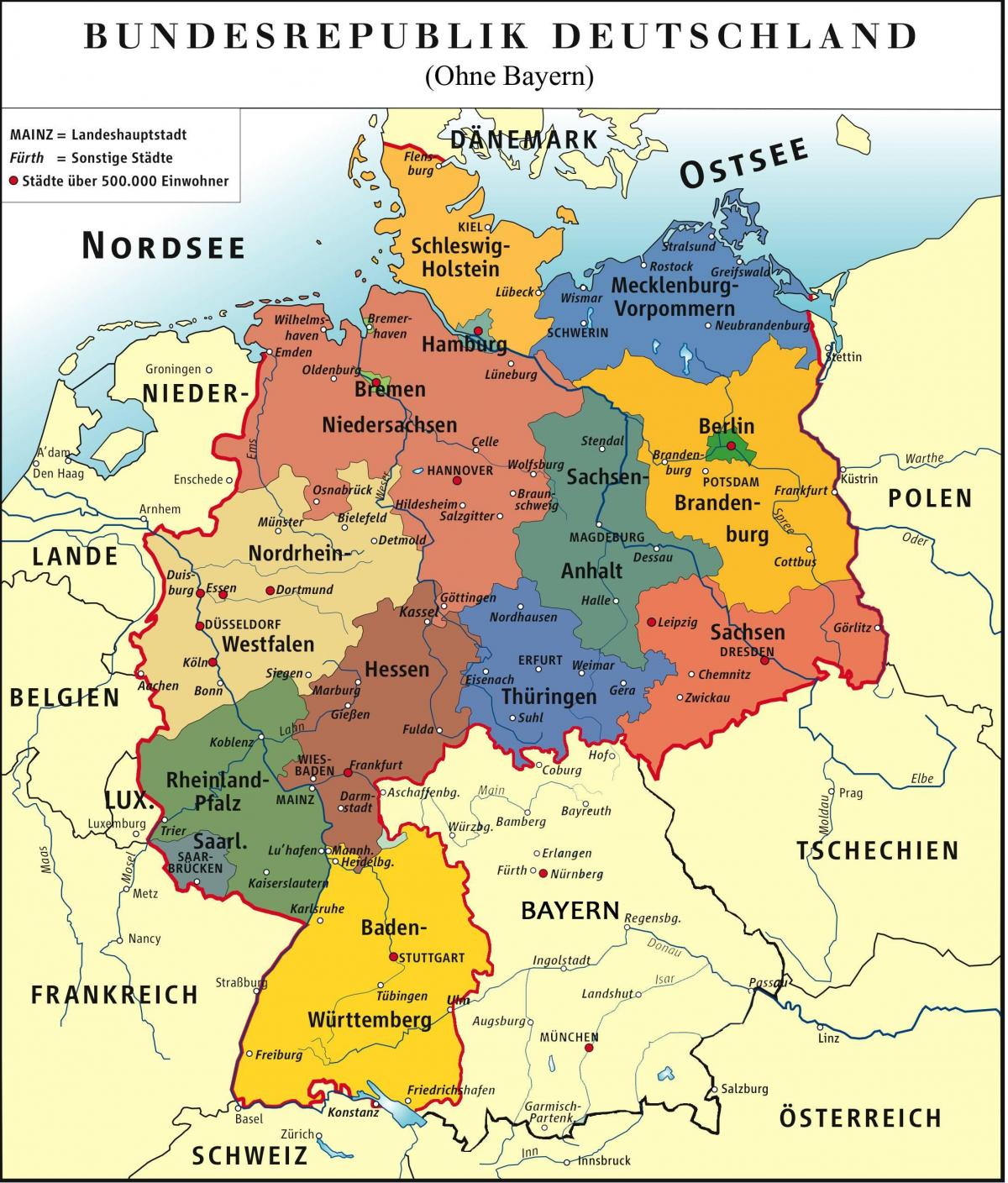 bayern München Karte