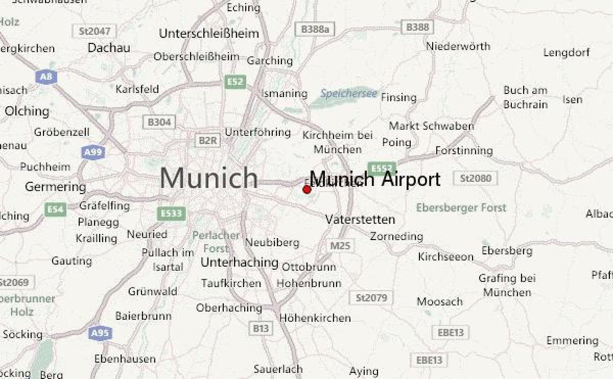 Karte von München und Umgebung