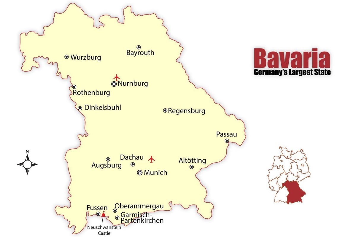 munchen Deutschland Karte
