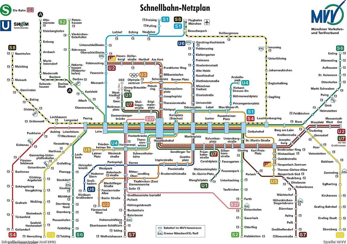 U-Bahn Plan München