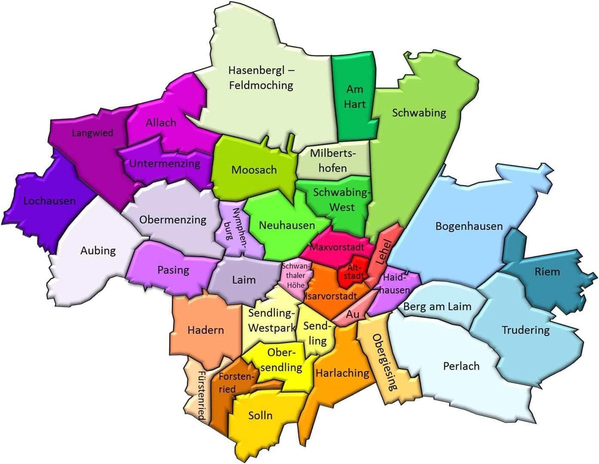 Münchner Stadtviertel anzeigen