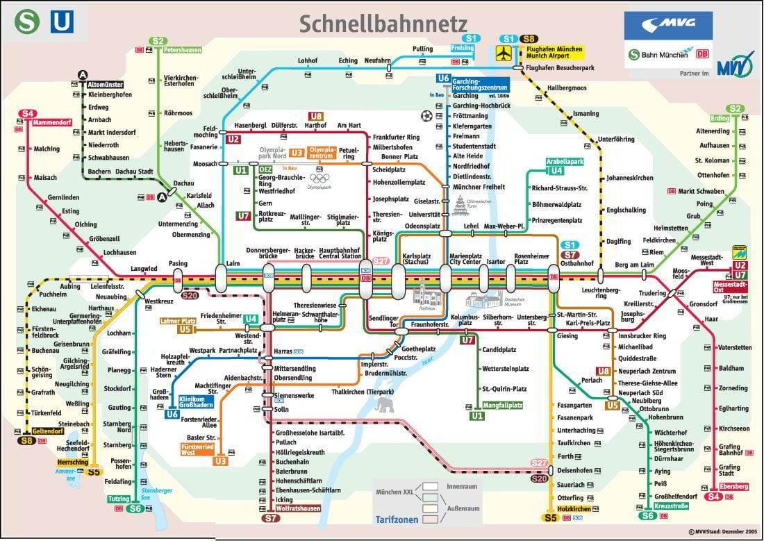 U-Bahn-Karte munchen