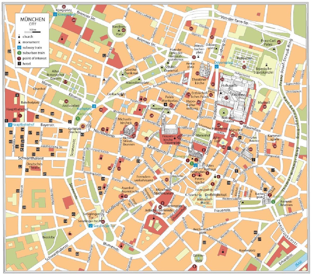 München-walking-Karte