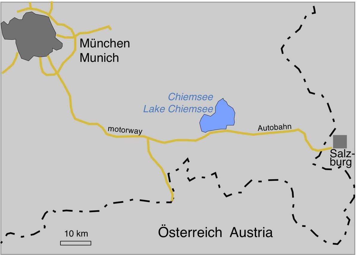 Karte ofmunich Seen