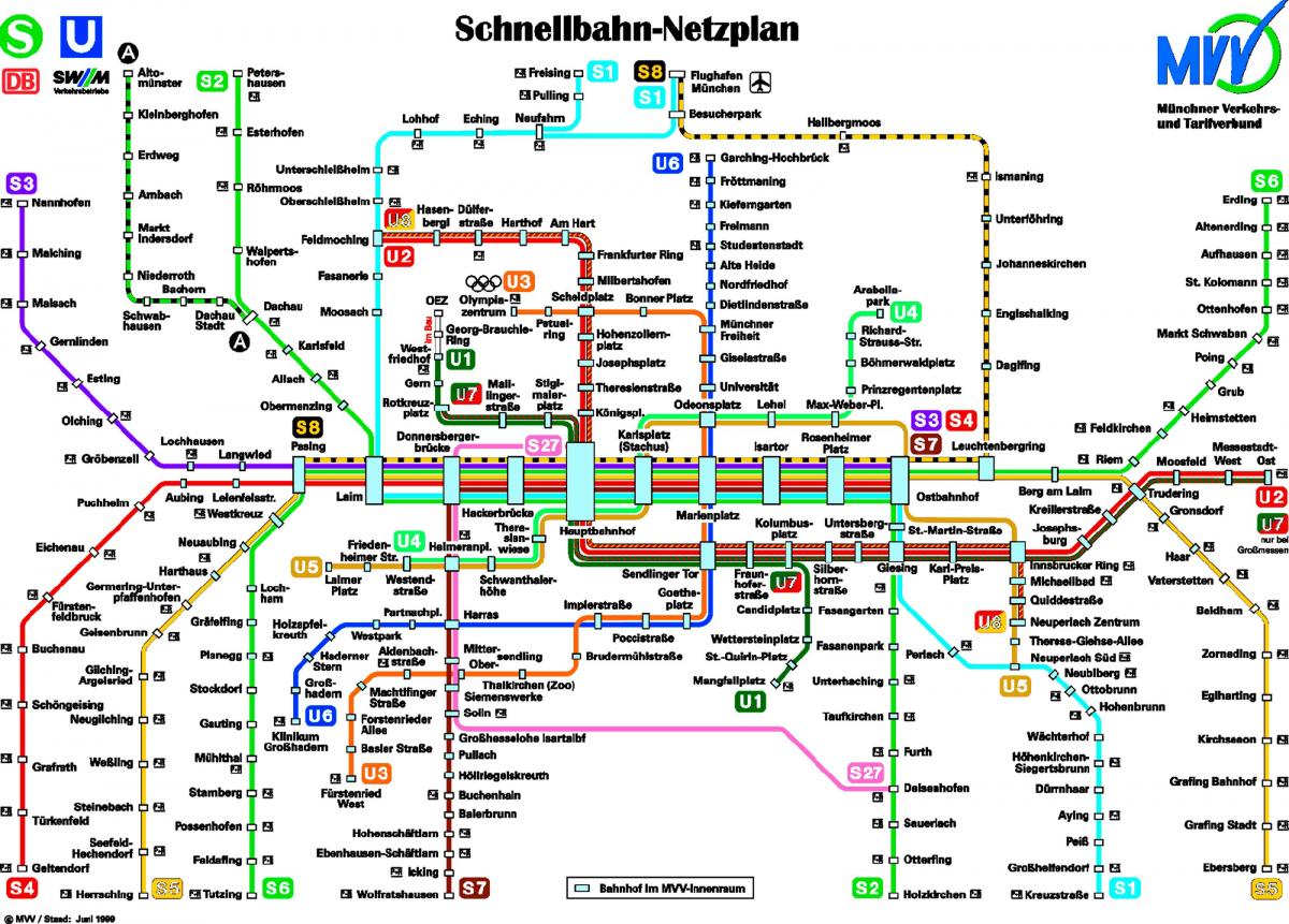 U Bahn Munchen Map
