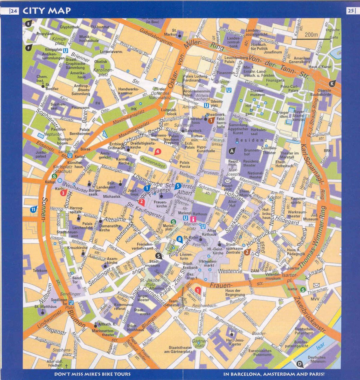 Karte von München-Zentrum