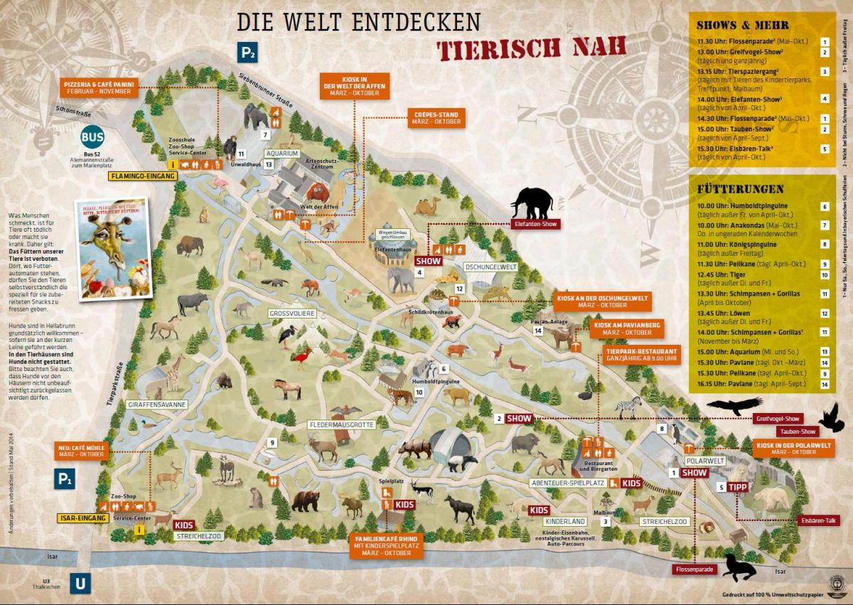 Stadtplan von München, zoo