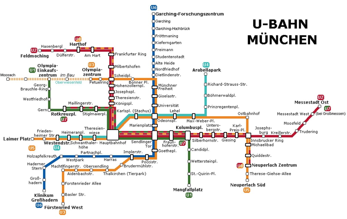 ubahn map München