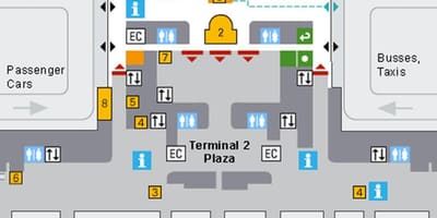 Karte von Flughafen München Ankunft
