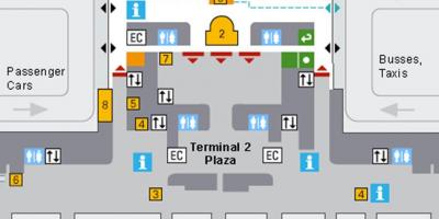 Karte von Flughafen München Ankunft