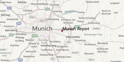 Karte von München und Umgebung