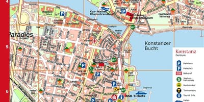 Touristische Karte von München Deutschland