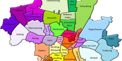 Münchner Stadtviertel anzeigen