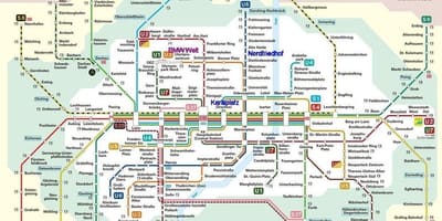 Muenchen s bahn map