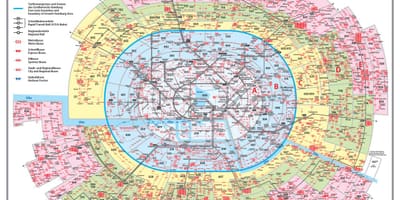Karte von München zone