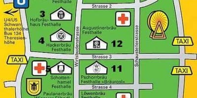 Karte der Münchner Brauereien 