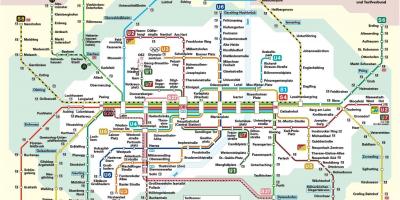 Munich railway station Landkarte