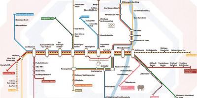 Karte von München Biergarten