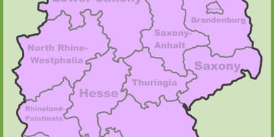 Stadtplan von München, Lage