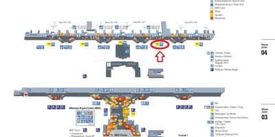 Karte von München Flughafen terminal 1
